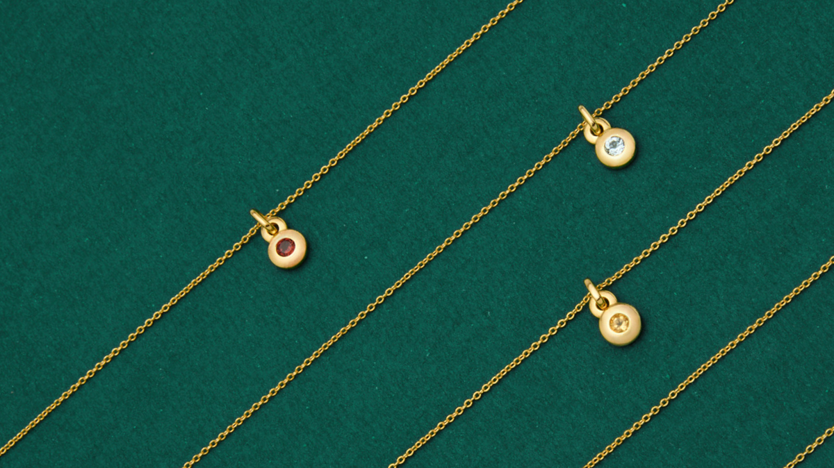 The NAJO Birthstone Necklace Collection