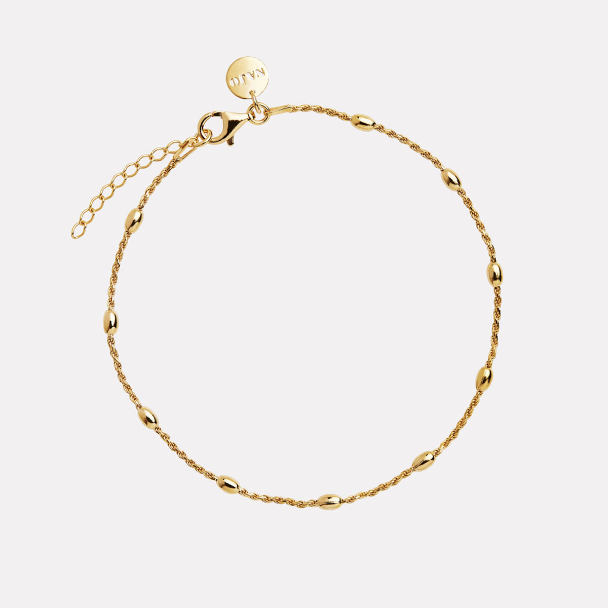 Yellow Gold Cassiopeia Anklet