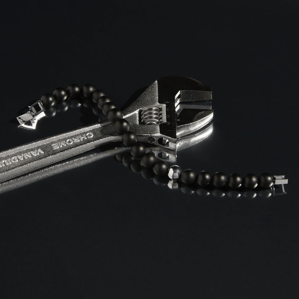 Atlas Men's 10mm Beaded Black Onyx Bracelet