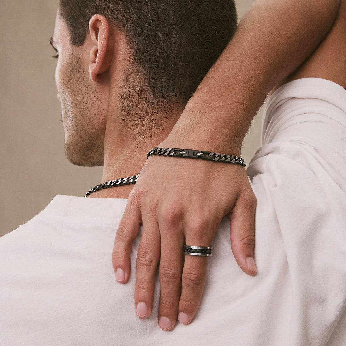 The Aviator Carbon Fibre and Steel Ring