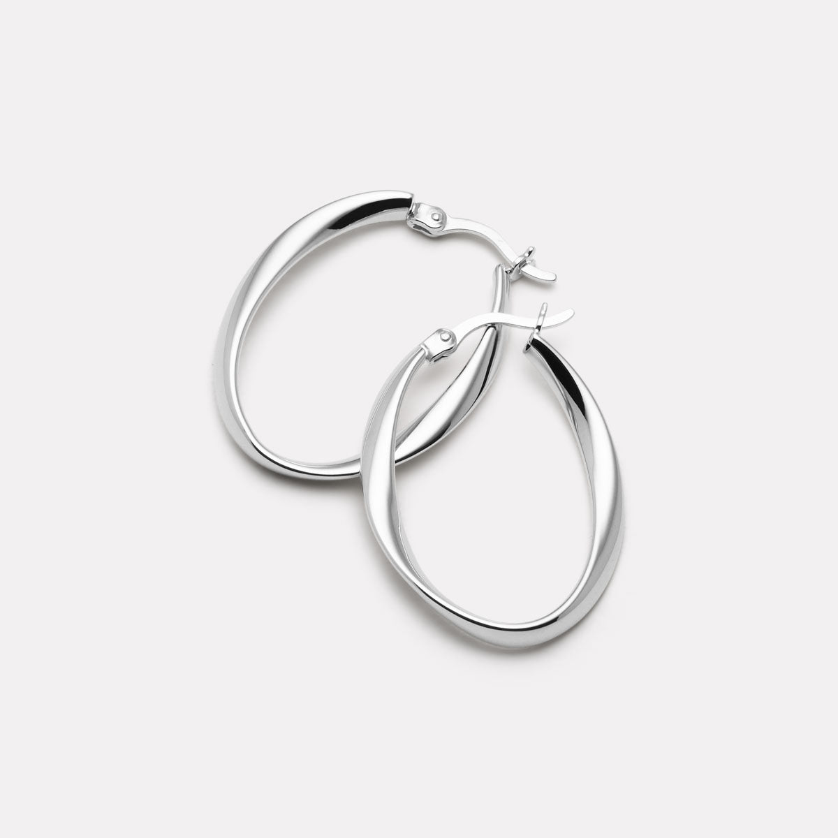 Sterling Silver Cinta Hoops