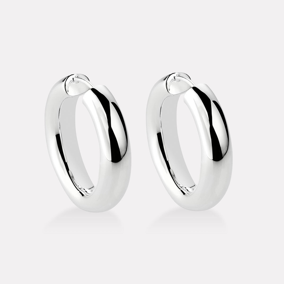 Sterling Silver Little Mama Hoops