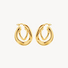 Yellow Gold Baby Strudel Hoop