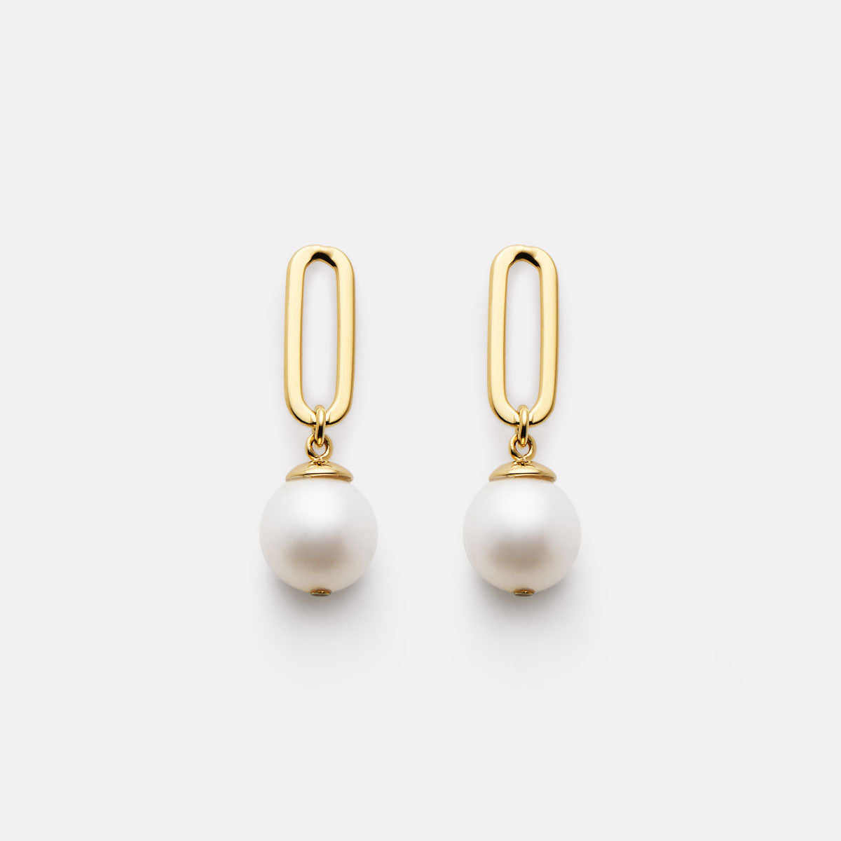Yellow Gold The Enchantress Pearl Drop Stud Earrings