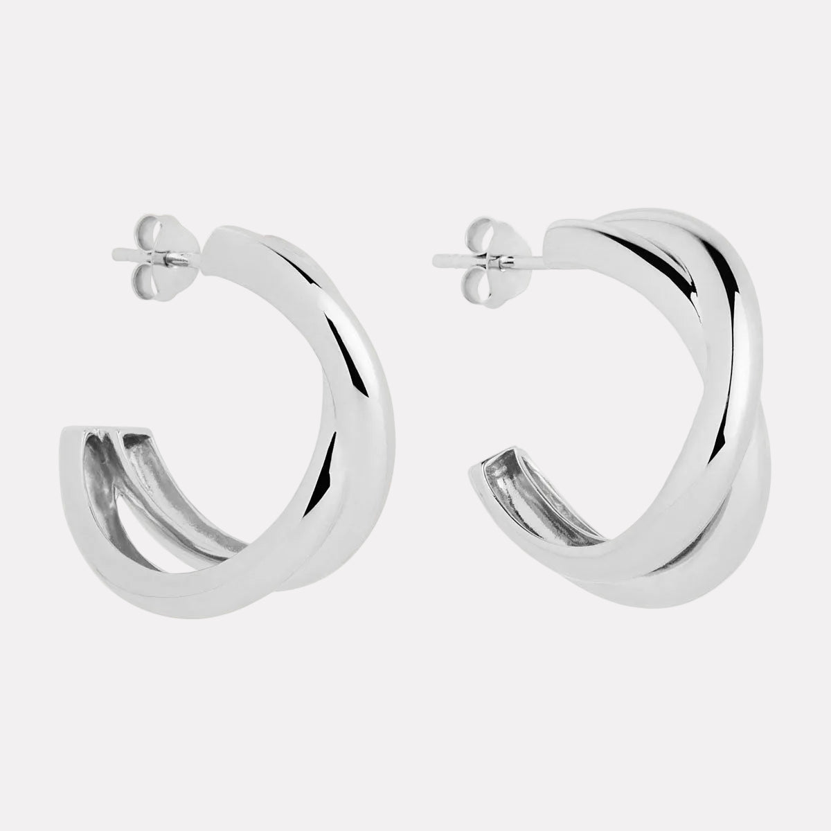 Sterling Silver Café Earrings