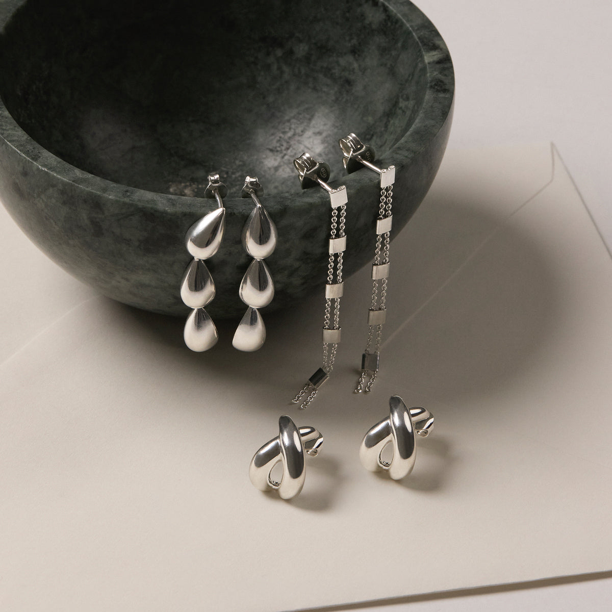 Summer Veil Stud Earrings