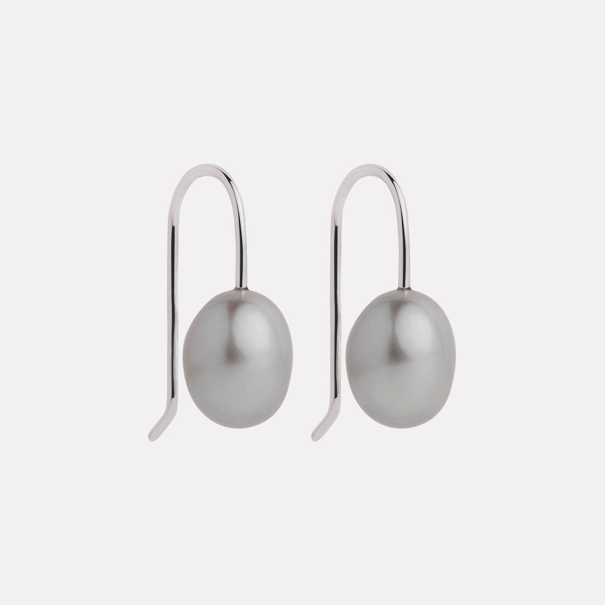Sterling Silver Isla Grey Pearl Earrings