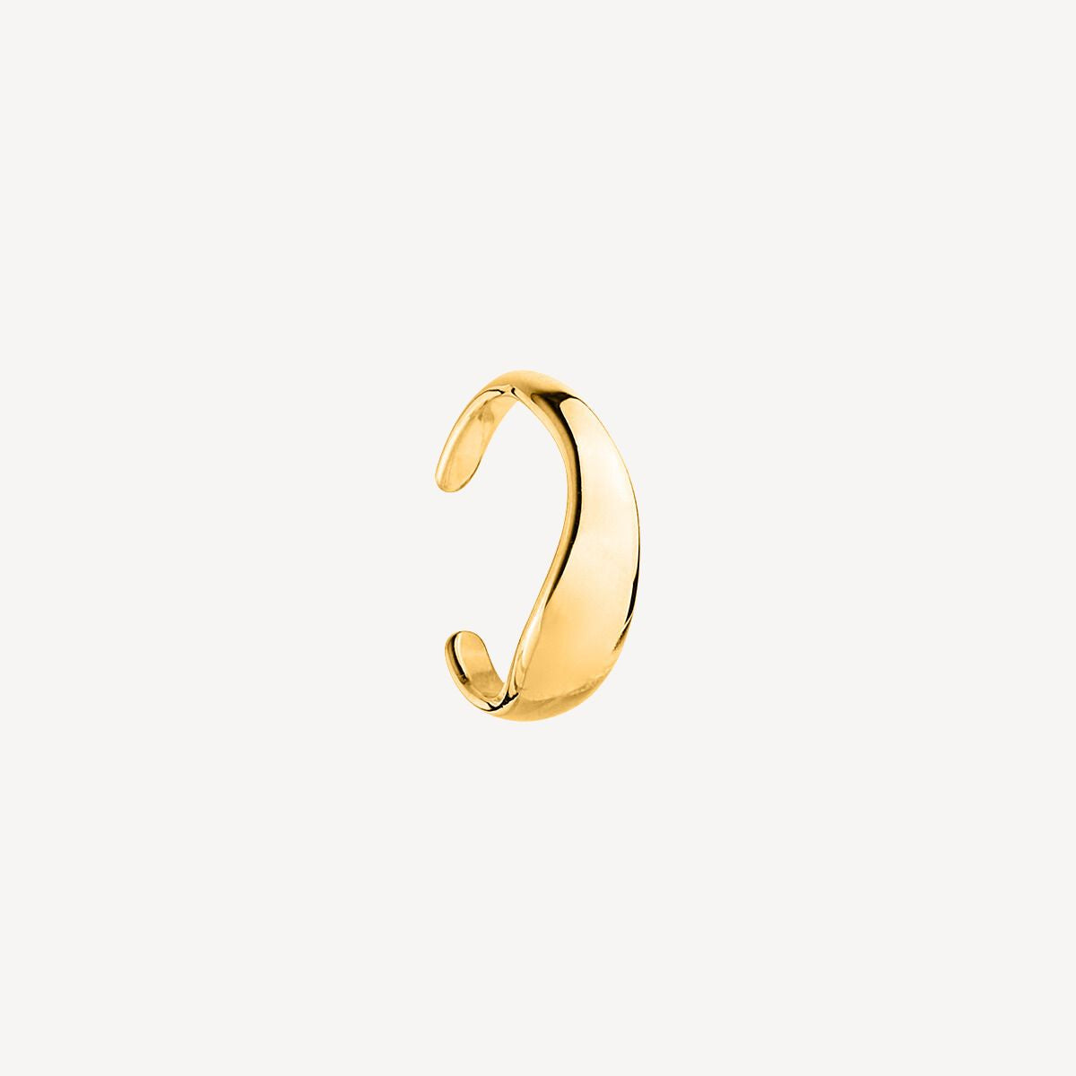 Yellow Gold Tidal Ear Cuff