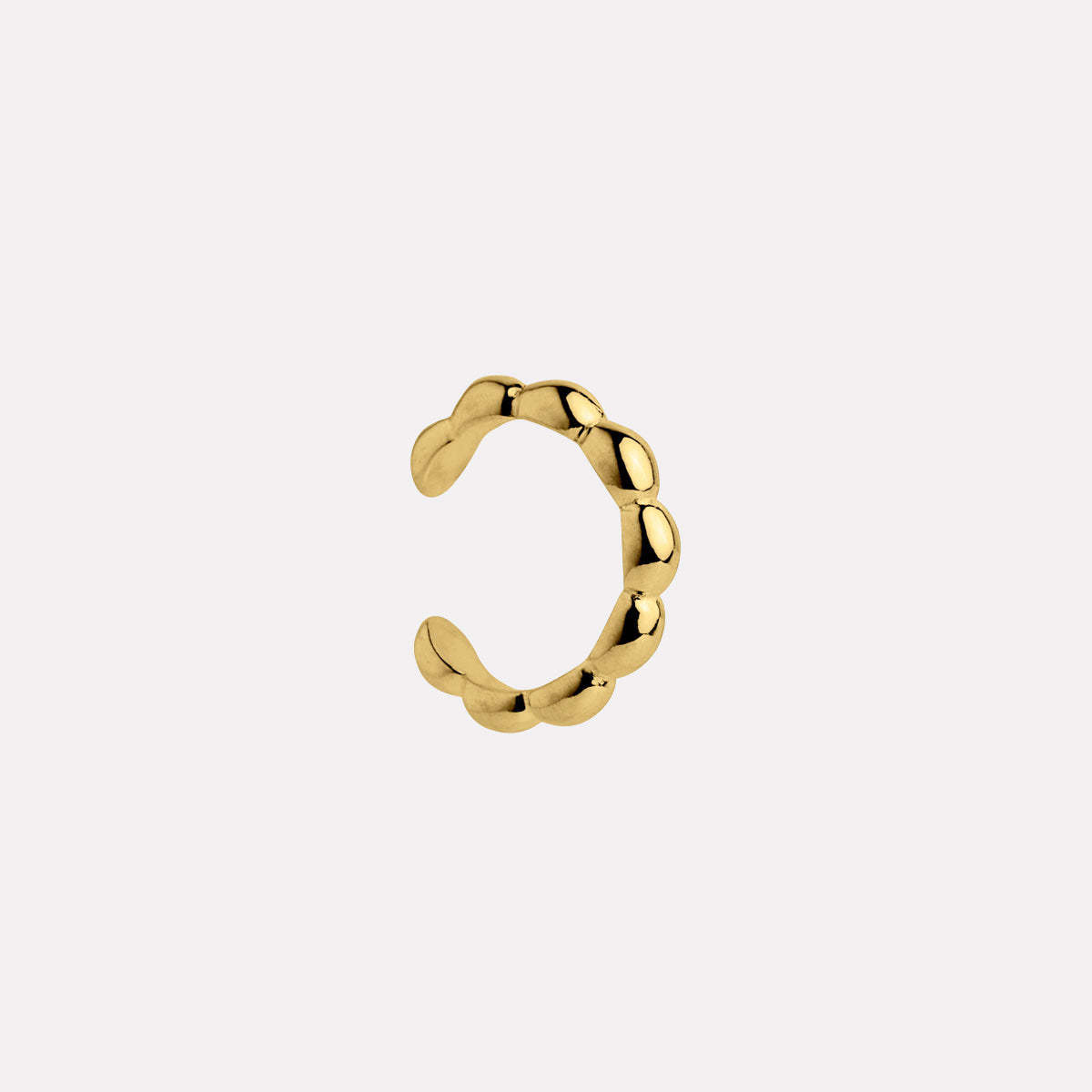 Yellow Gold Moonwalk Ear Cuff