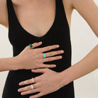 Fleur Rainbow Moonstone Ring