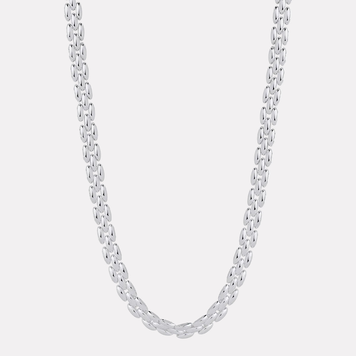 Sterling Silver Bisous Chain Necklace