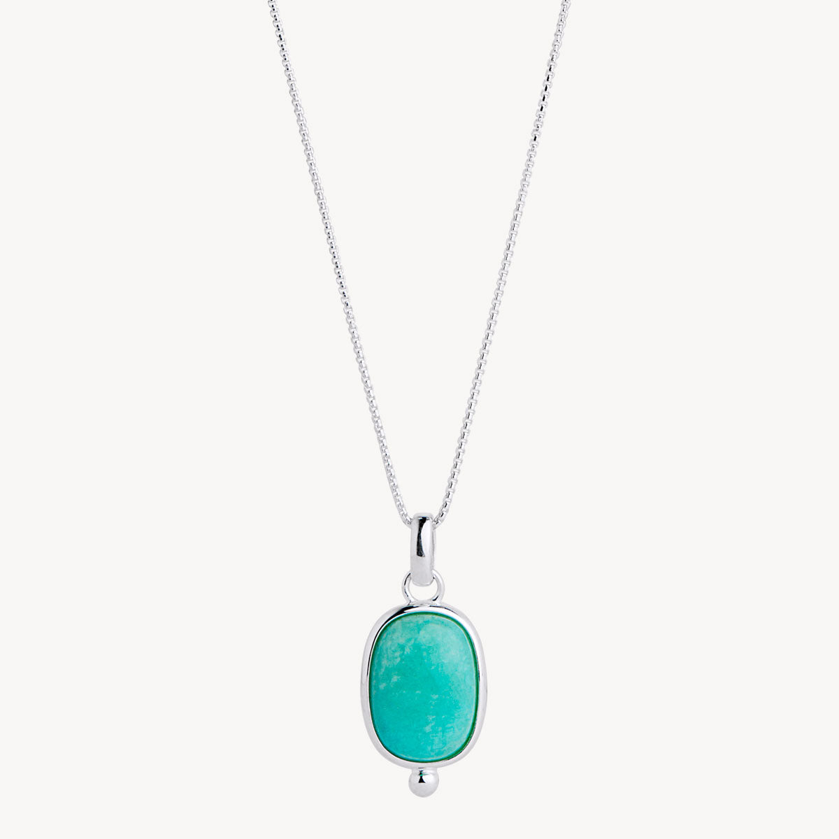 Sterling Silver Fleur Amazonite Pendant