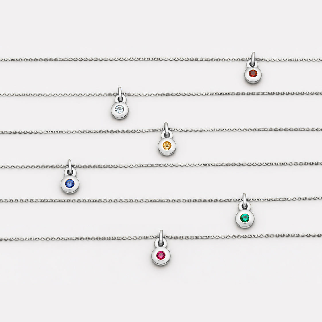 November Citrine Birthstone Necklace