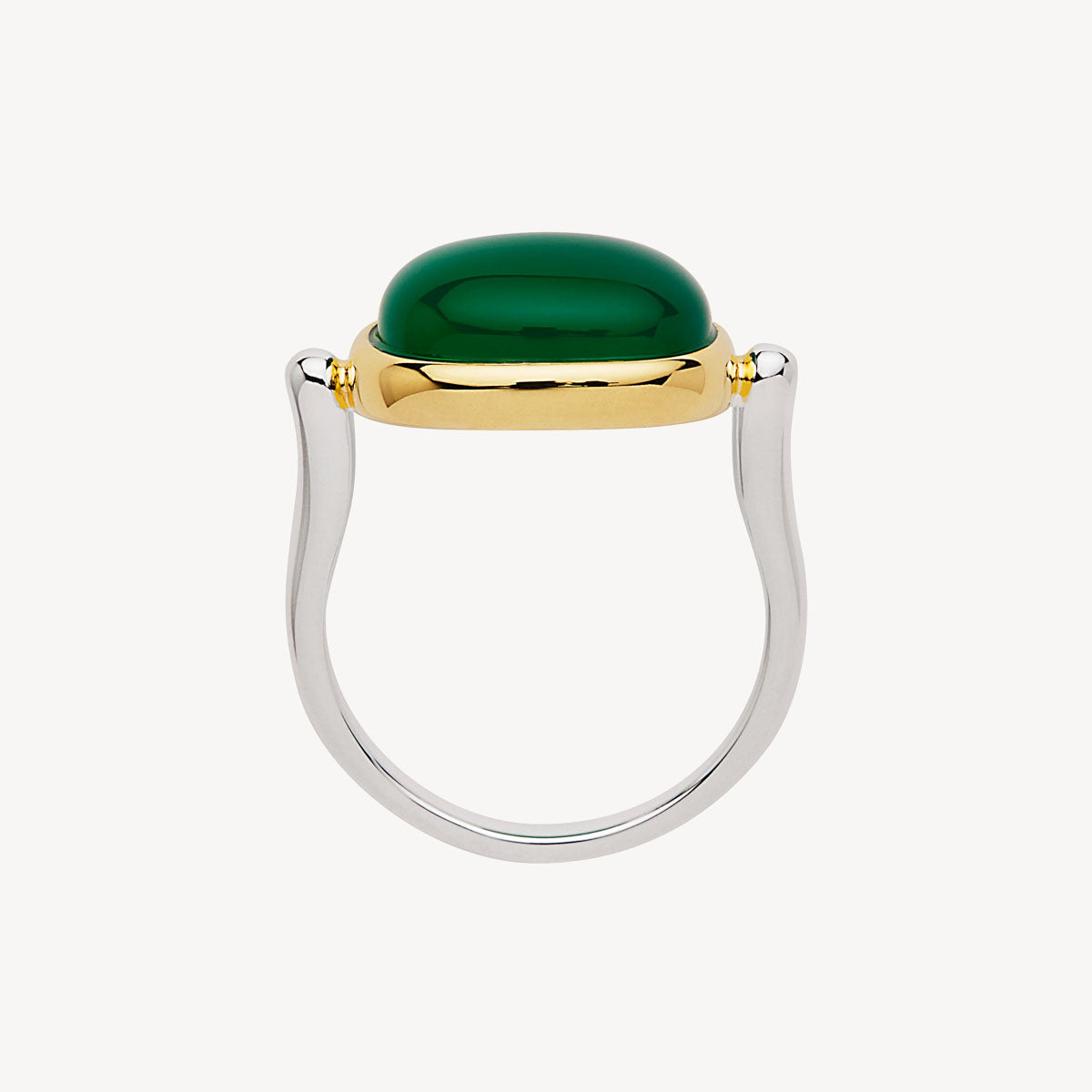 Fleur Green Onyx Ring