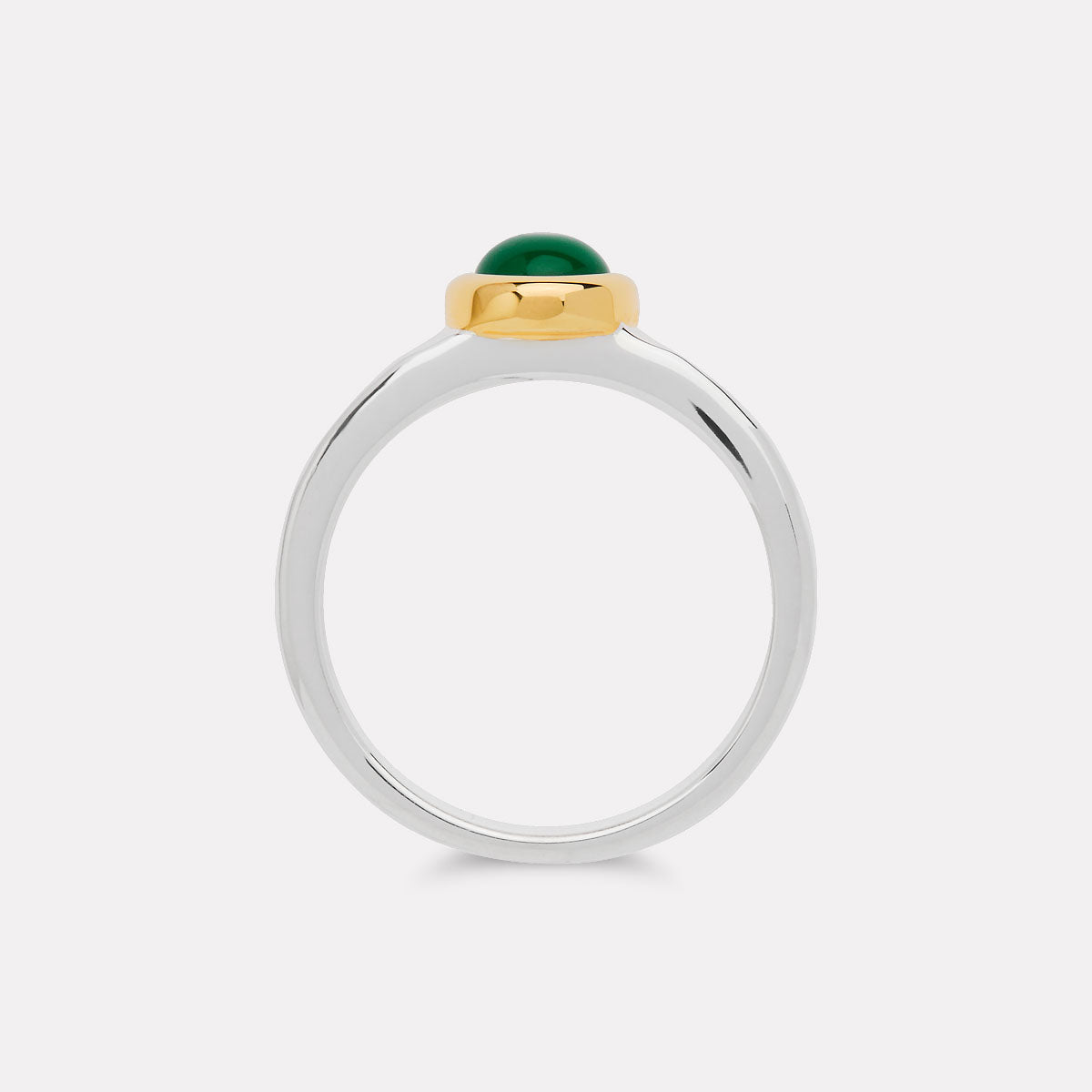 Solace 2-Tone Green Onyx Ring