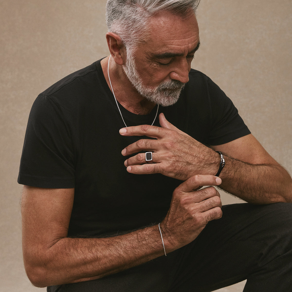 Kinetic Men’s Silver Chain Necklace