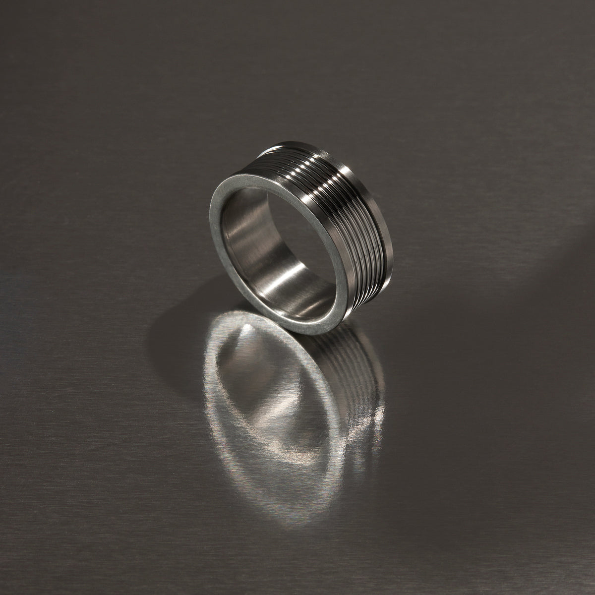 Rocca Men’s Stainless Steel Ring