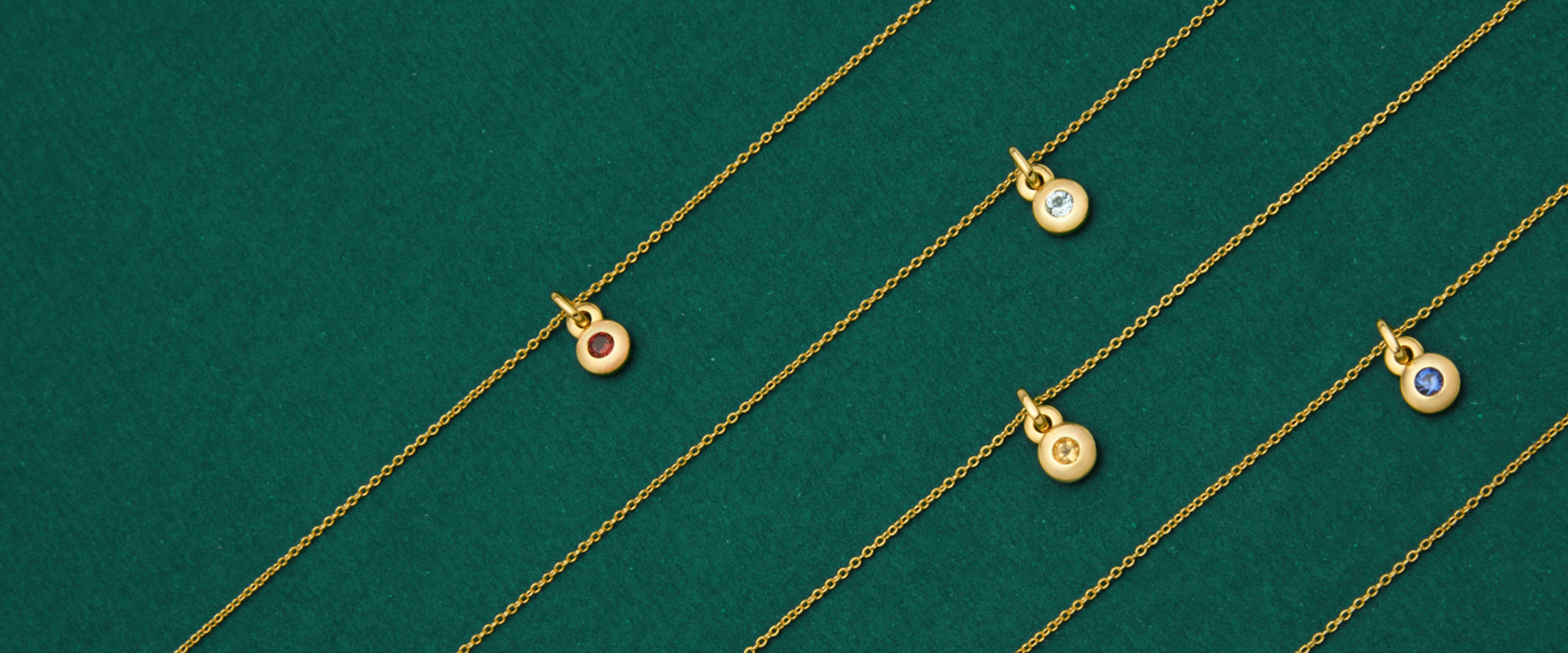 The NAJO Birthstone Necklace Collection