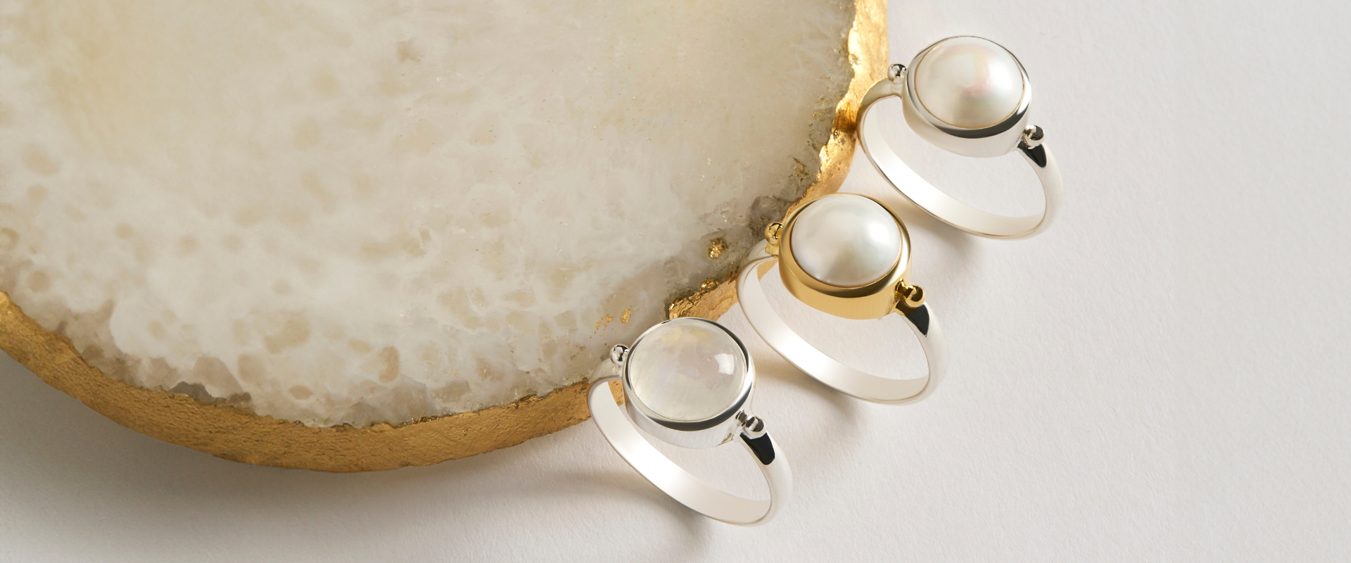 Stone Set & Pearls