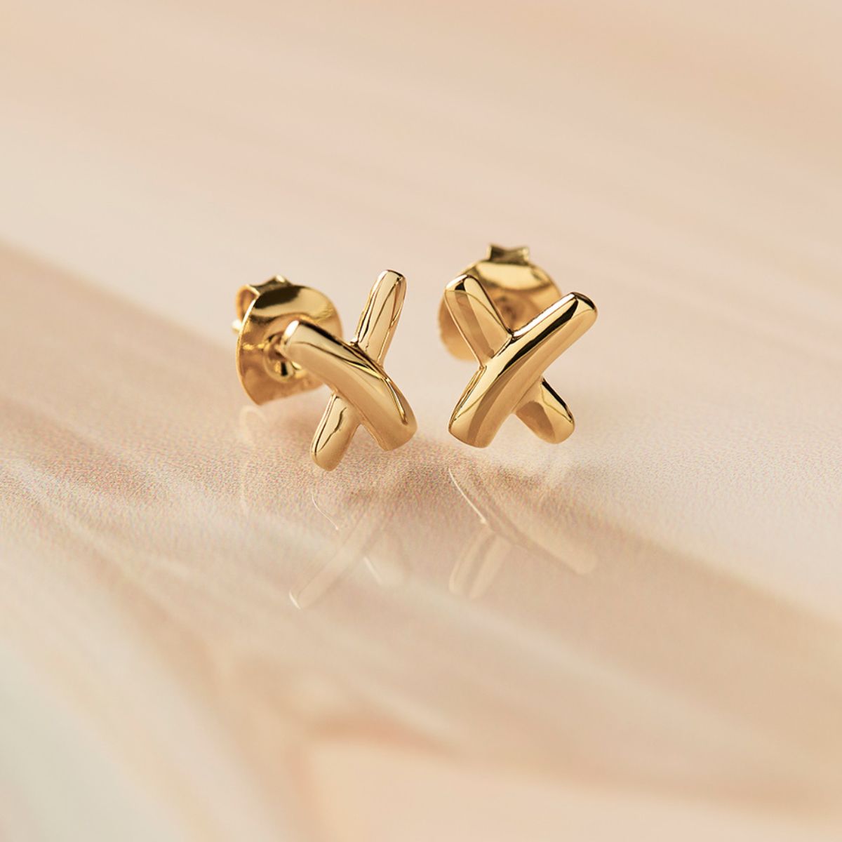 Gold Stud Earrings