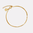Yellow Gold Mirage Double Chain Bracelet