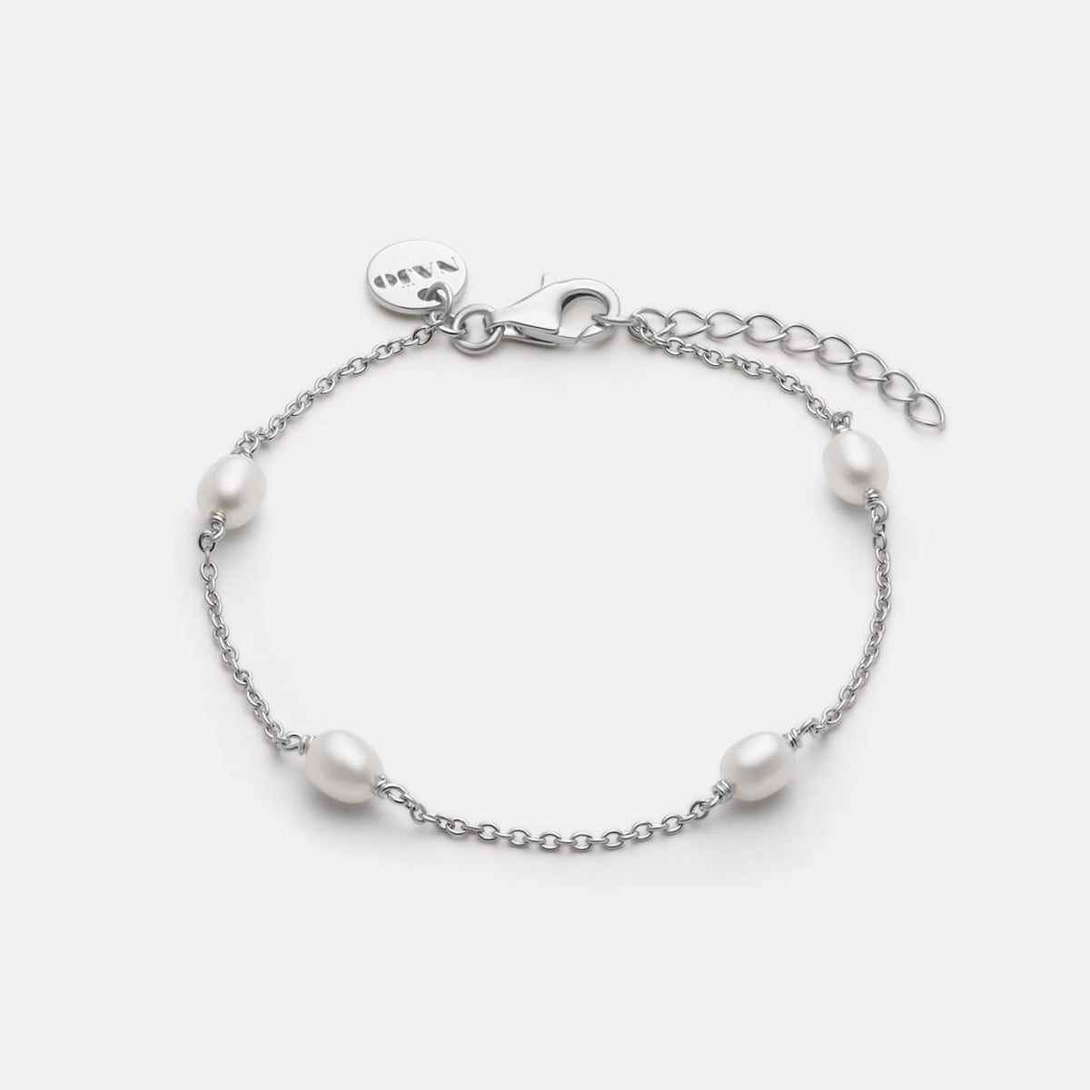 Sterling Silver Tidal Whisper Pearl Bracelet
