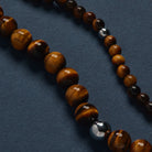 Atlas Men's 10mm Beaded Tiger's Eye Bracelet