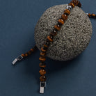 Atlas Men's 10mm Beaded Tiger's Eye Bracelet