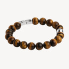 Atlas Men's 10mm Beaded Tiger's Eye Bracelet