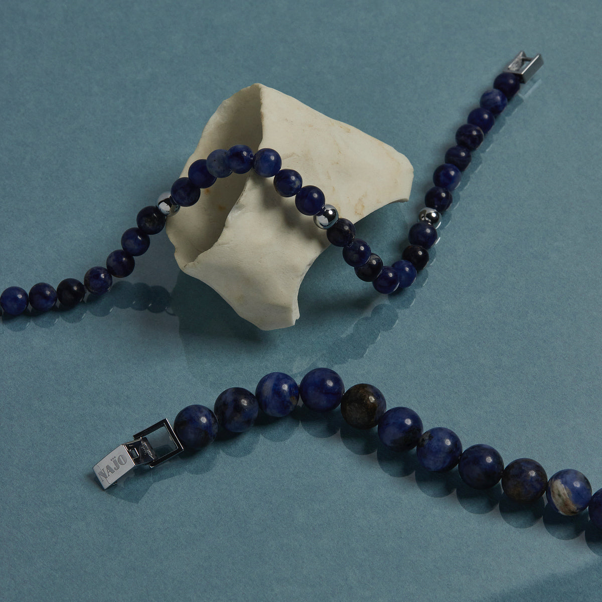 Atlas Men's 10mm Beaded Sodalite Bracelet