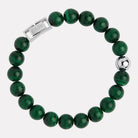 Atlas Men's 10mm Beaded Malachite Bracelet