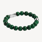 Atlas Men's 10mm Beaded Malachite Bracelet