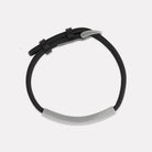 Memento Men’s Leather Buckle Identity Bracelet