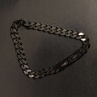 Nero Men’s Steel Curb Chain Bracelet (Bold)