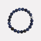 Apollo Men's 10mm Sodalite & Steel Elasticised Stretch Bracelet