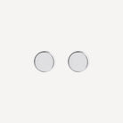 Sterling Silver Clásico Round Men’s Silver Cufflinks