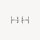 Orion Men's Brushed Stainless Steel Cufflinks