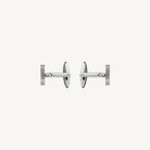 Pegasus Men's Brushed Stainless Steel Cufflinks