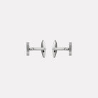Pegasus Men's Brushed Stainless Steel Cufflinks