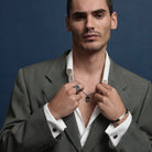 The Aviator Carbon Fibre and Steel Cufflinks