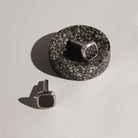 The Aviator Carbon Fibre and Steel Cufflinks
