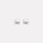 Sterling Silver Double Beat Stud Earrings
