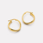 Yellow Gold Eddy Hoops
