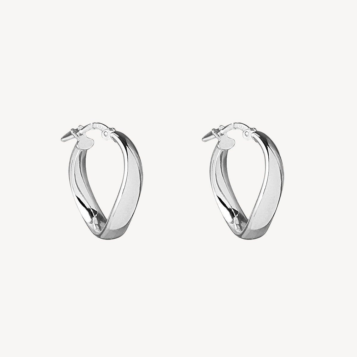 Sterling Silver Eddy Hoop