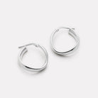 Sterling Silver Eddy Hoops