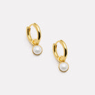Yellow Gold Heavenly Pearl Earrings
