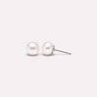 Medium Sterling Silver Luminosity Pearl Bridal Stud Earrings