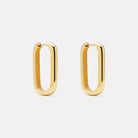 Yellow Gold Elemental Hoop Earrings