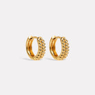 Yellow Gold Chia Huggie Earrings