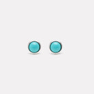 Husk Turquoise Stud Earrings